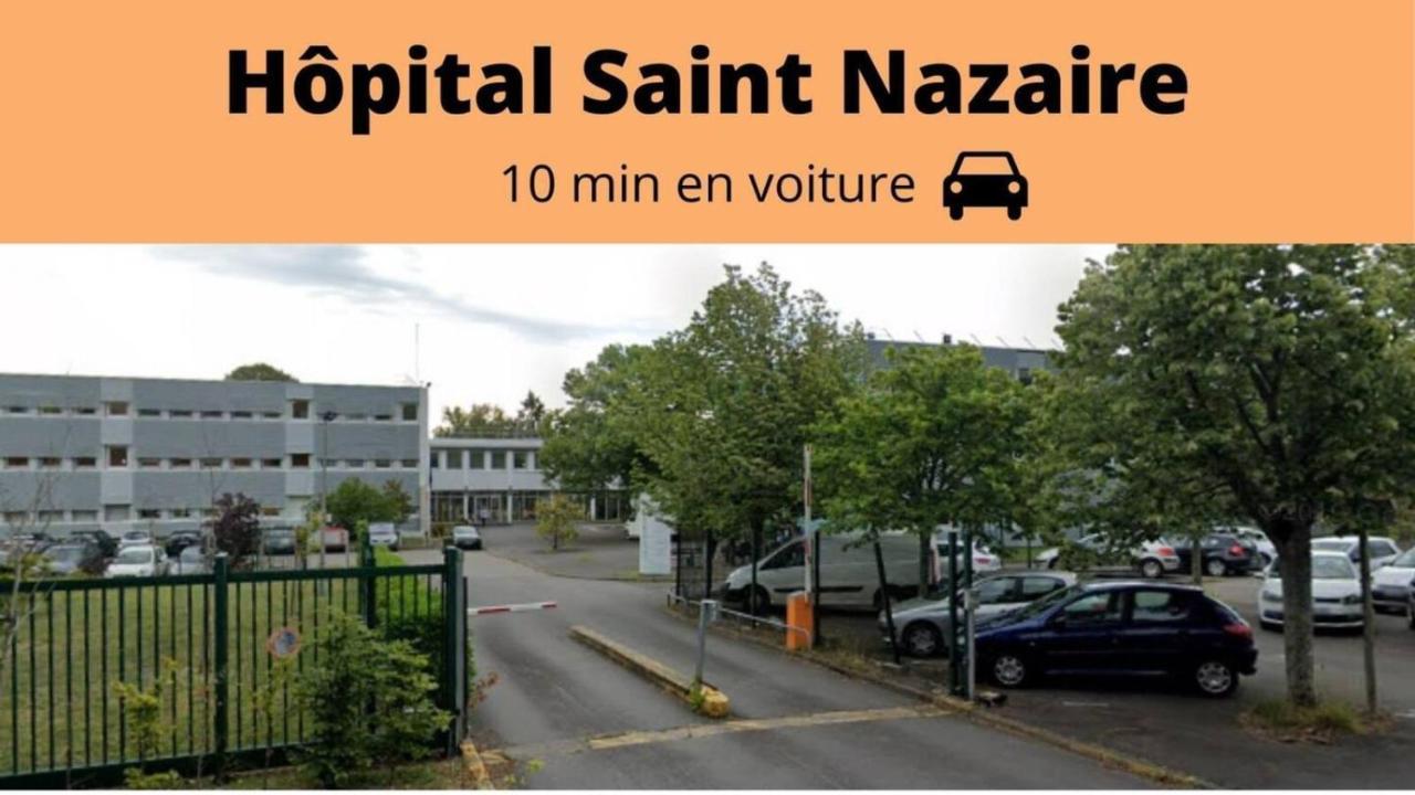 Saint Nazaire - White Lion - Centre Ville - Au Calme - Parking Privatif Aerien - Internet Haut Debit Fibre Eksteriør billede